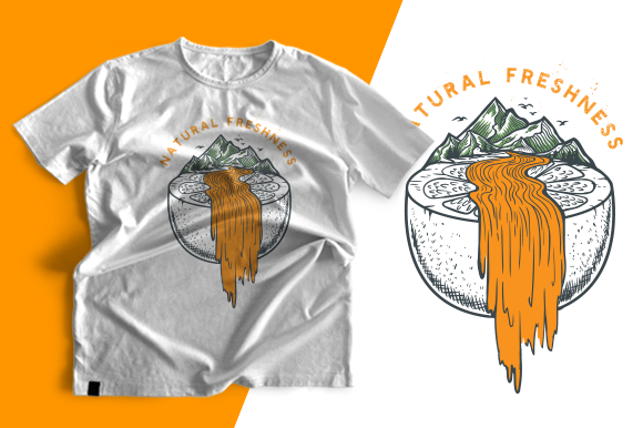 A Beautiful T-shirt Graphic Design Asset for Print Templates