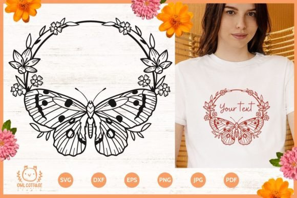 A Butterflied Monogram SVG: A Publishing Asset Beyond T-Shirt Graphics