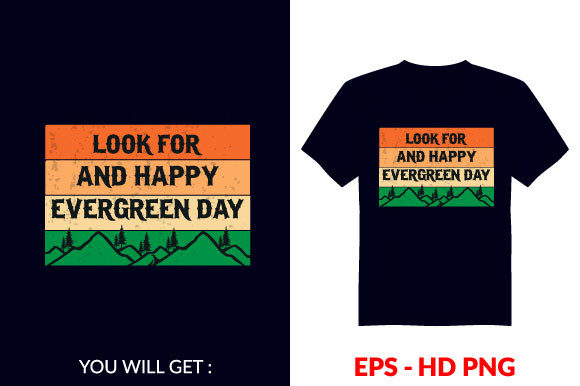 Beyond T-Shirts: The Vintage Evergreen Design as a Versatile Graphic Asset