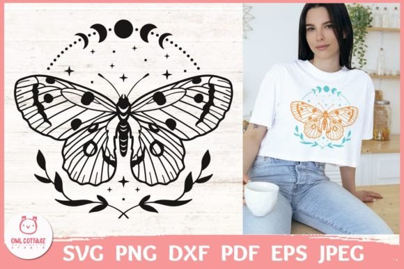 Butterfly and Moon Phases SVG: A Brand Designer's Review