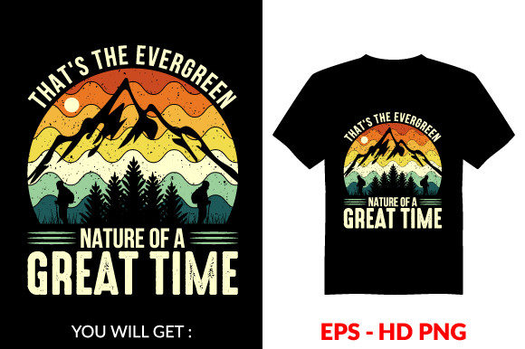 Reviewing the Vintage Evergreen V5 T-shirt Graphic for Print Templates