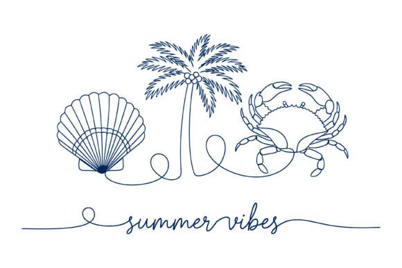 Summer Vibes Beach Line Art SVG Set: A Designer's Practical Review