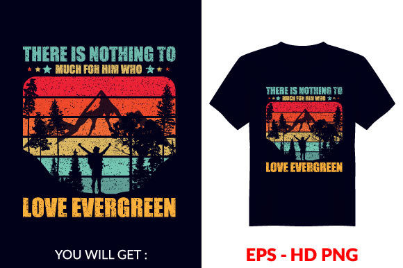 Vintage Evergreen: A Classic Graphic for Modern Marketing